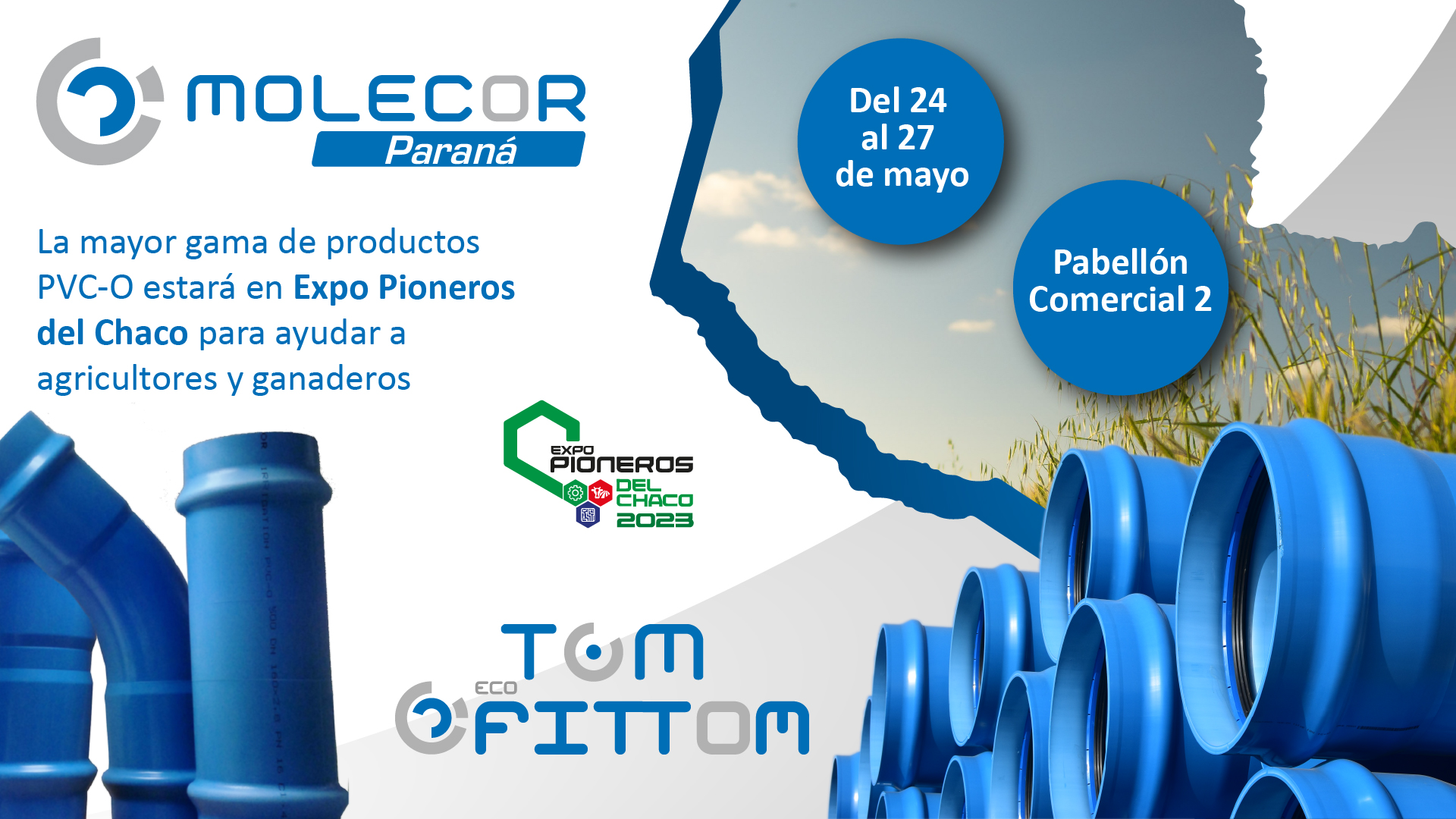 Molecor estará presente en Expo Pioneros del Chaco